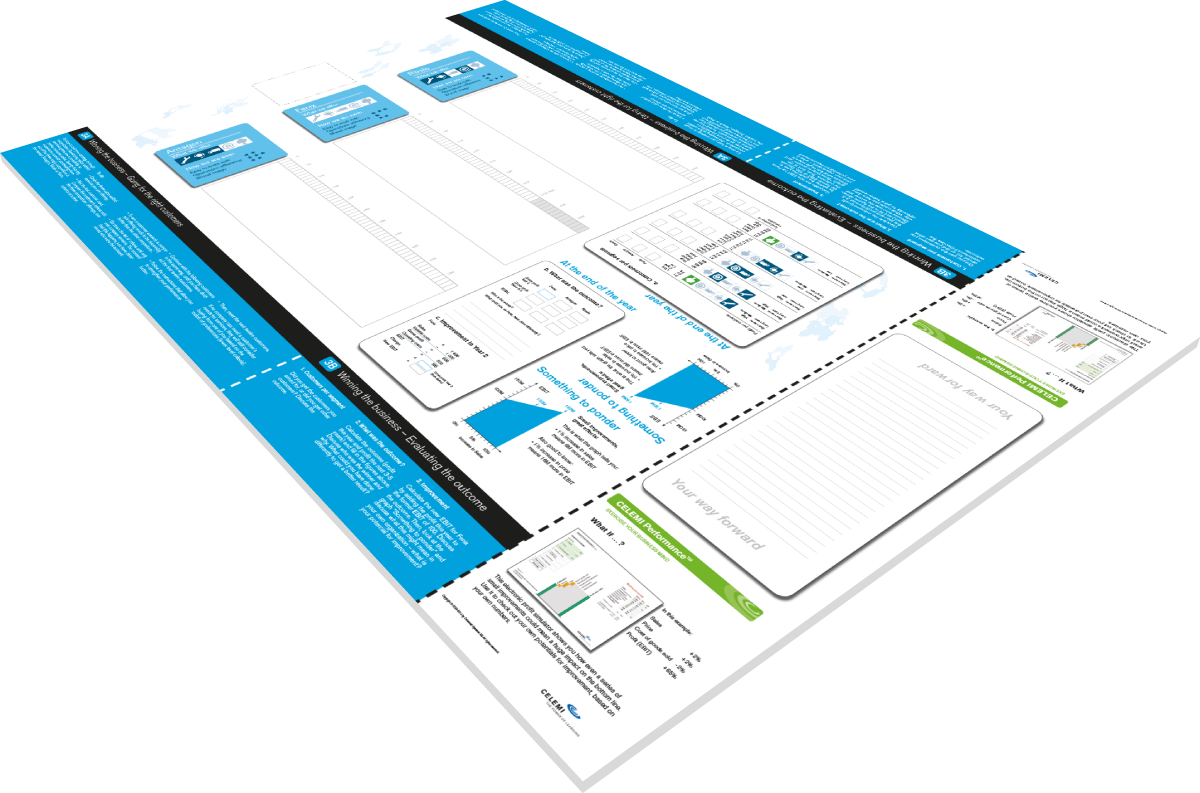 Board of CELEMI Performance™ business simulation